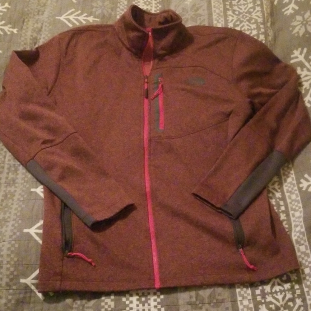 Mens north face zip up